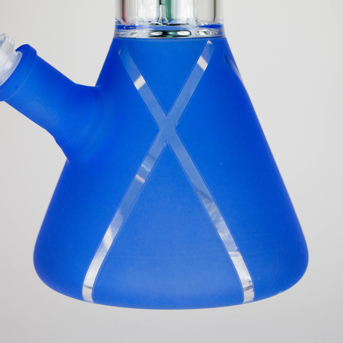 14" 7mm 420 Double Perc Fancy Glass Water Bong