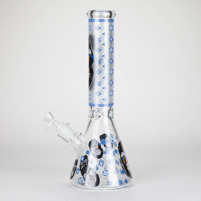 14" 7mm Gorilla Designs Glow In The Dark Beaker Bong In the Box