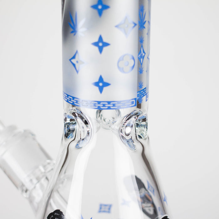 14" 7mm Gorilla Designs Glow In The Dark Beaker Bong In the Box