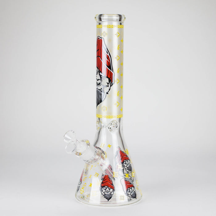 14" 7mm Gorilla Designs Glow In The Dark Beaker Bong In the Box