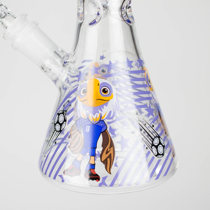 10" Soccer World Cup 2026 Mascot Glass Beaker Bong