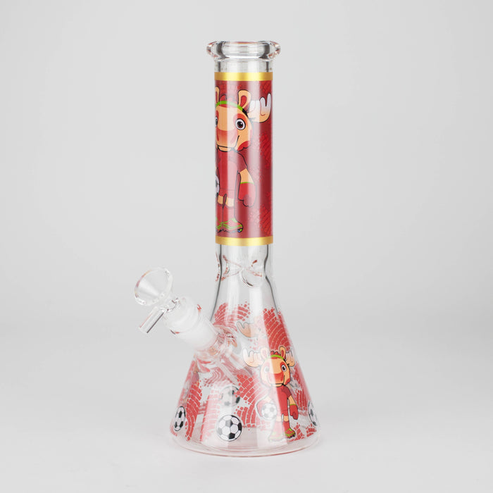 10" Soccer World Cup 2026 Mascot Glass Beaker Bong