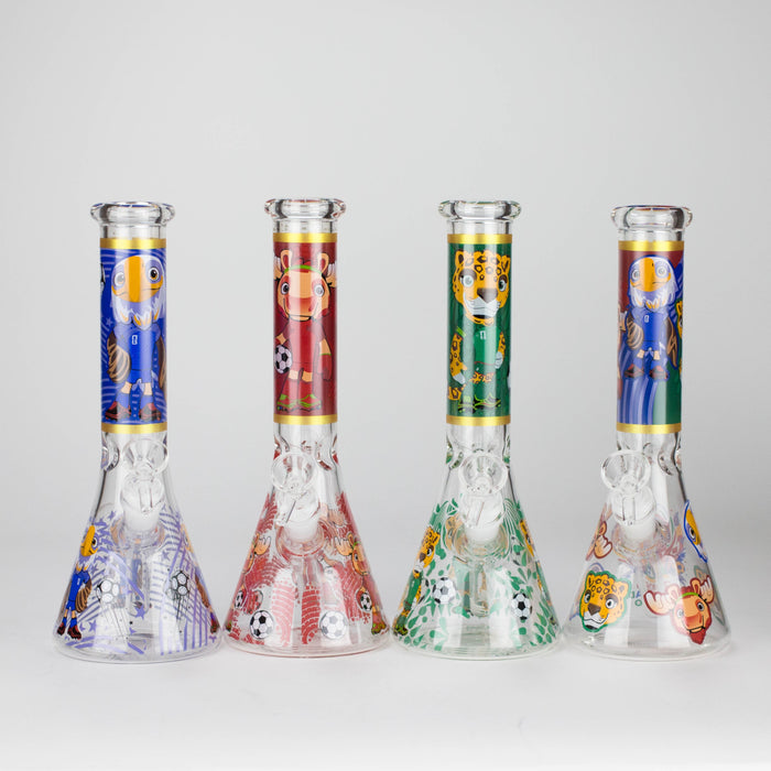 10" Soccer World Cup 2026 Mascot Glass Beaker Bong