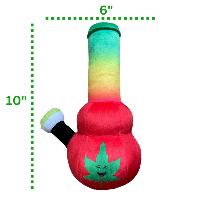 Bo da Bong - Parody Plush Rasta Color Squeaker Dog Toy - 9" | Jupiter Grass
