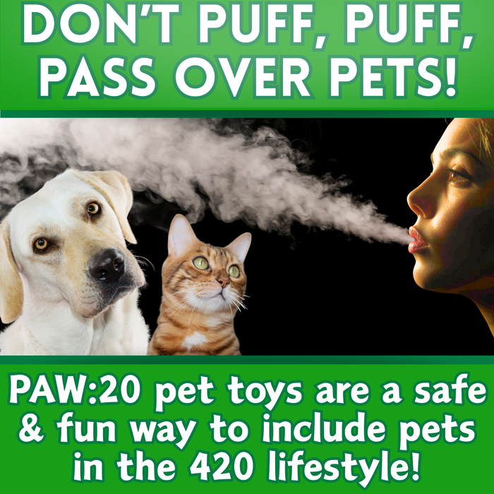 Lil Bo da Bong- Parody Plush Rasta Color Catnip Cat Toy - 5" | Jupiter Grass