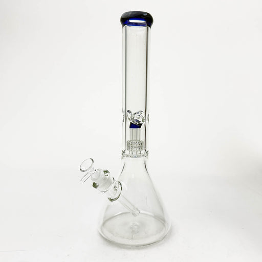 16" Color-Accented Glass Water Bong with Percolator | Jupiter Grass