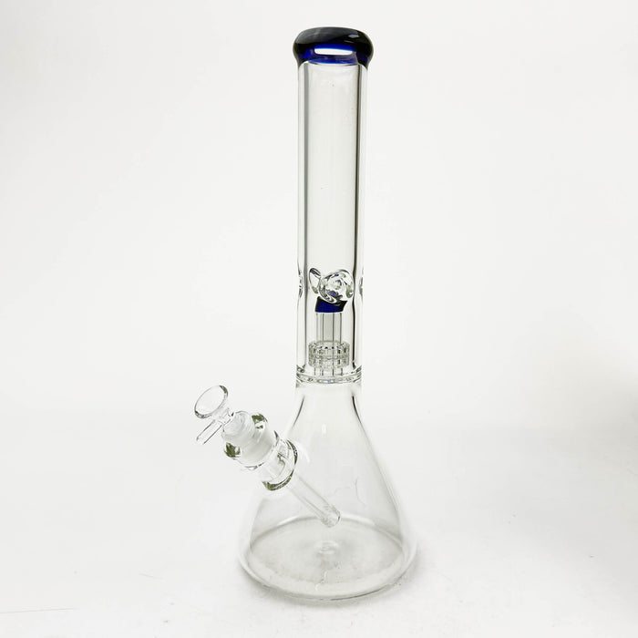 16" Color-Accented Glass Water Bong with Percolator | Jupiter Grass