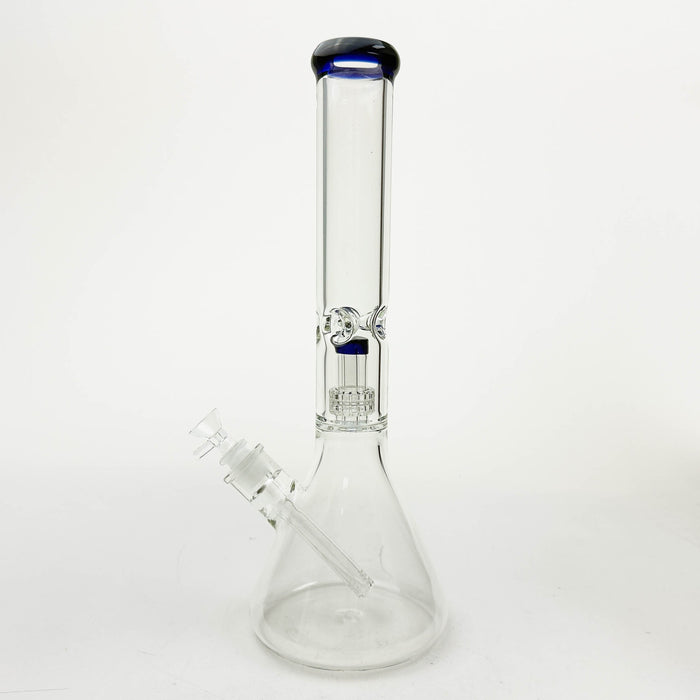 16" Color-Accented Glass Water Bong with Percolator | Jupiter Grass