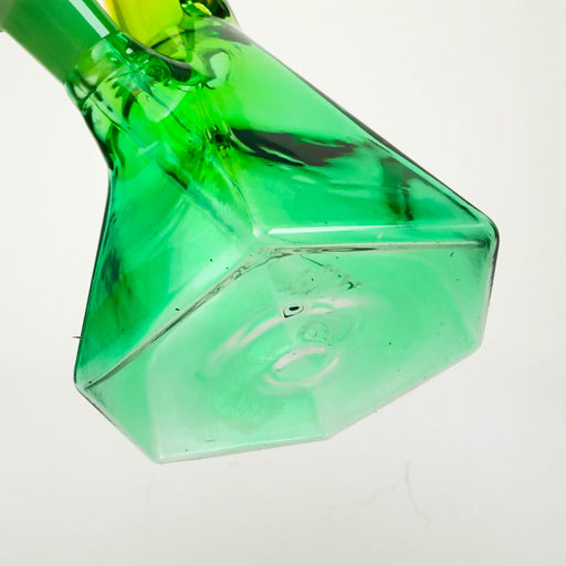 10" Two-Tone Color Glass Beaker Bong with Octagon Base | Jupiter Grass
