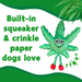 MJ the Marijuana Leaf - Squeaky Dog Toy - Shelf-Sitter Plushie - 13" | Jupiter Grass