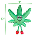 MJ the Marijuana Leaf - Squeaky Dog Toy - Shelf-Sitter Plushie - 13" | Jupiter Grass
