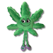 Mary Jane the Marijuana Leaf - Squeaky Dog Toy & Shelf-Sitter Plushie - 13" | Jupiter Grass