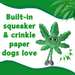 Mary Jane the Marijuana Leaf - Squeaky Dog Toy & Shelf-Sitter Plushie - 13" | Jupiter Grass