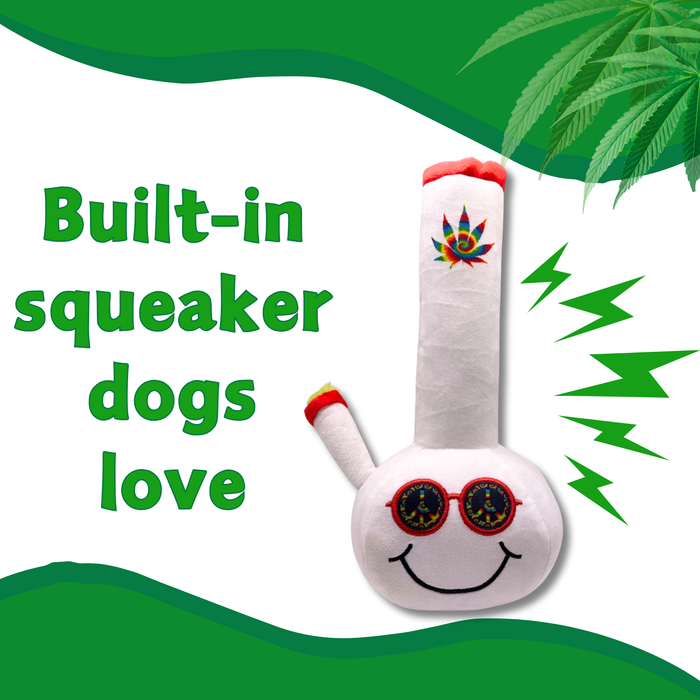 Billie Bong - Parody Plush Squeaky Dog Toy - 10" | Jupiter Grass