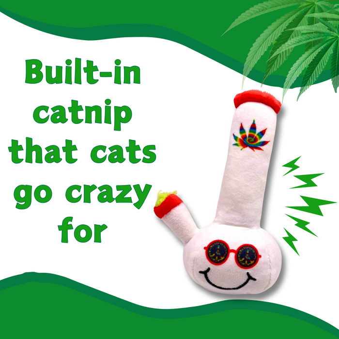 Lil' Billie Bong - Parody Plush Catnip Cat Toy - 5" | Jupiter Grass