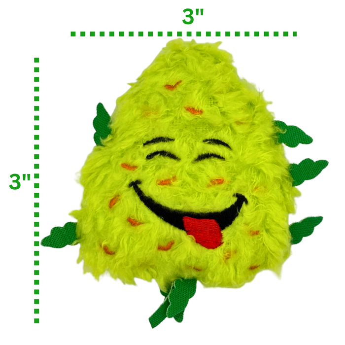 Bud Jr. the Weed Nug - Plush Catnip Cat Toy - 3" | Jupiter Grass