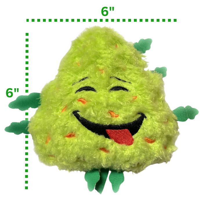 Bud the Weed Nug - Parody Plush Squeaky Dog Toy - 6" | Jupiter Grass