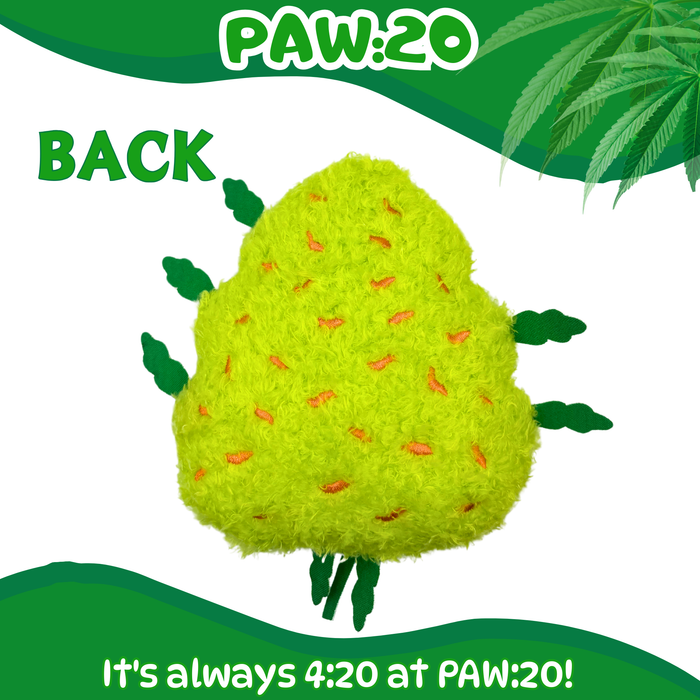 Bud the Weed Nug - Parody Plush Squeaky Dog Toy - 6" | Jupiter Grass
