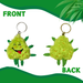 Bud the Weed Nug Keychain - Stuffed Parody Pot Nug - 2" | Jupiter Grass