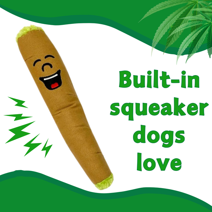 B the Blunt - Squeaky Parody Dog Toy - 10" | Jupiter Grass