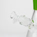 FOGGX | 14" Sandblasted Beaker Glass Water Pipe – 7mm Thick [FT321] | Jupiter Grass