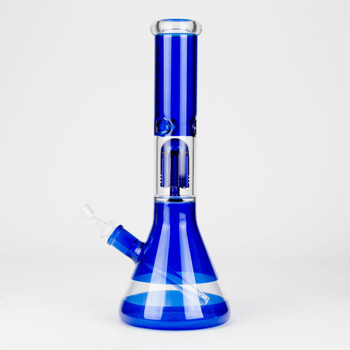FOGGX | 14" Colored Glass Water Pipe with Percolator [FTLL09] | Jupiter Grass