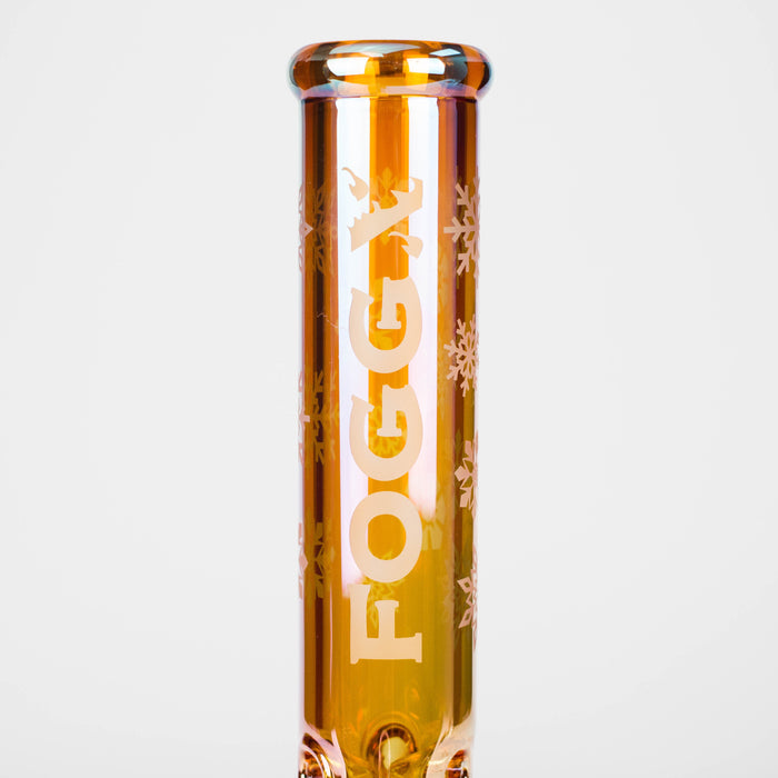 FOGGX | 14" Glass Water Pipe [FTLL01] – 7mm | Jupiter Grass