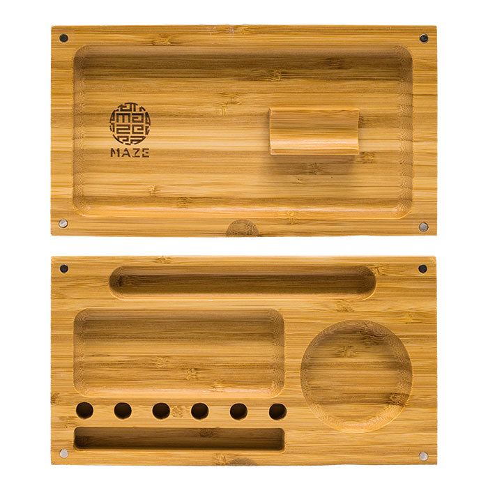 Maze | Back Tuck Bamboo 10X10 Rolling Tray | Jupiter Grass
