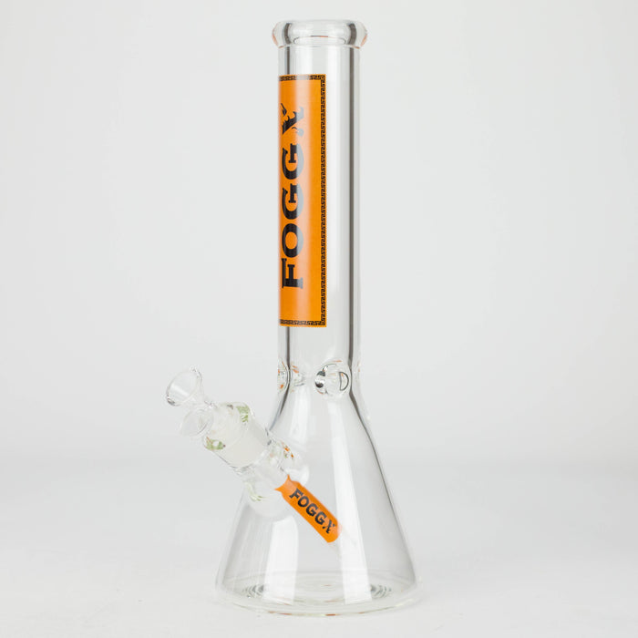 FOGGX | 14" Glass Water Pipe – 7mm Thick [FT590] | Jupiter Grass