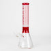 FOGGX | 14" Sandblasted Beaker Glass Water Pipe – 7mm Thick [FT321] | Jupiter Grass