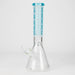 FOGGX | 14" Sandblasted Beaker Glass Water Pipe – 7mm Thick [FT292] | Jupiter Grass