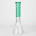 FOGGX | 14" Sandblasted Beaker Glass Water Pipe – 7mm Thick [FT292] | Jupiter Grass
