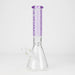 FOGGX | 14" Sandblasted Beaker Glass Water Pipe – 7mm Thick [FT292] | Jupiter Grass