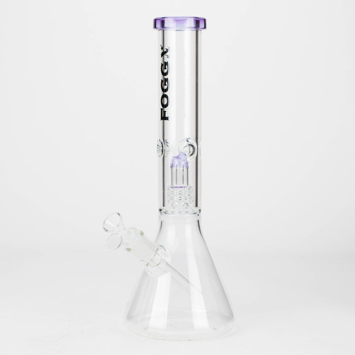 FOGGX | 14" Glass Water Pipe with Percolator [FT187] | Jupiter Grass