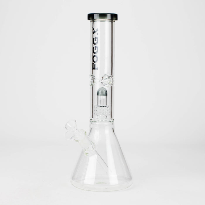 FOGGX | 14" Glass Water Pipe with Percolator [FT187] | Jupiter Grass