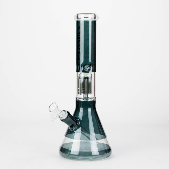 FOGGX | 14" Colored Glass Water Pipe with Percolator [FTLL09] | Jupiter Grass