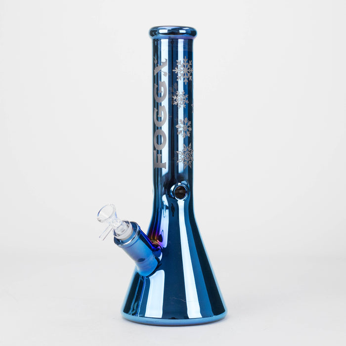 FOGGX | 14" Glass Water Pipe [FTLL01] – 7mm | Jupiter Grass