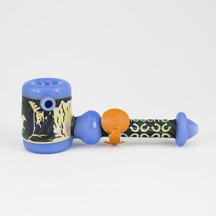 Cheech | 6" Sandblast Hand Pipe – CH-PIPE-249 (Assorted Colors) | Jupiter Grass