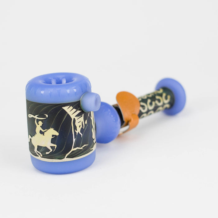 Cheech | 6" Sandblast Hand Pipe – CH-PIPE-249 (Assorted Colors) | Jupiter Grass