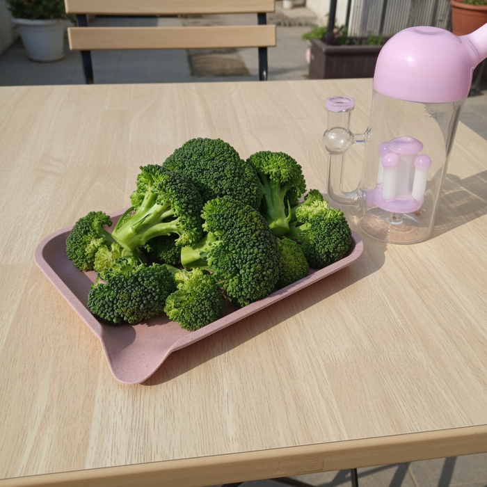 TBBC | Rose Bliss Eco Rolling Tray – Biodegradable Pulp, Sustainable & Stylish | Jupiter Grass