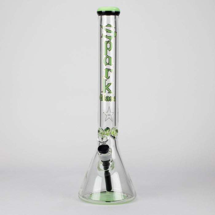 Spark  | 18" 9 mm glass water bong with thick base | Jupiter Grass