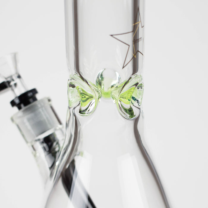 Spark  | 18" 9 mm glass water bong with thick base | Jupiter Grass