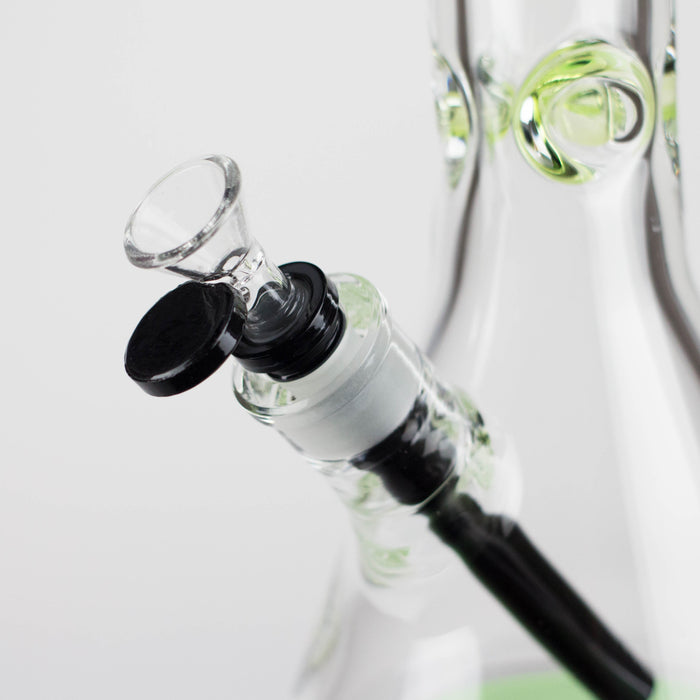 Spark  | 18" 9 mm glass water bong with thick base | Jupiter Grass