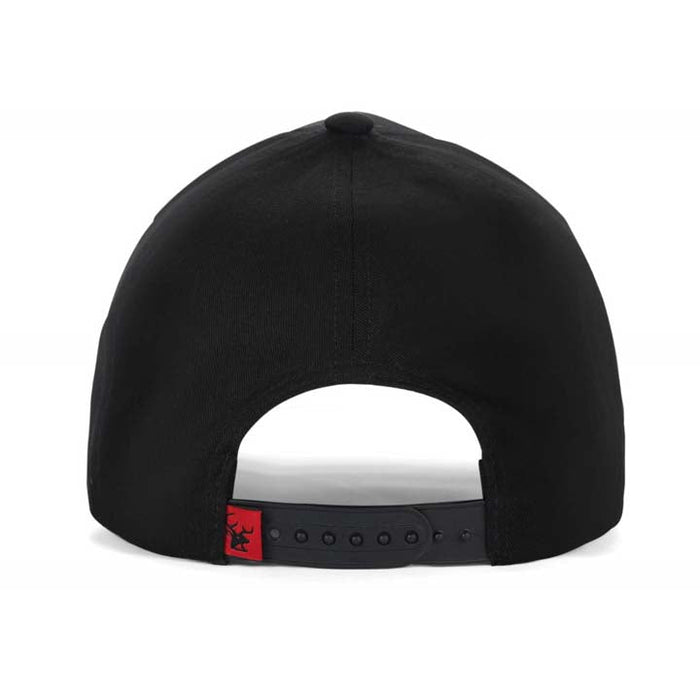 High-Crown 5-Panel Embroidered Leaf Cap-Black | Jupiter Grass