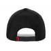 High-Crown 5-Panel Embroidered Leaf Cap-Black | Jupiter Grass