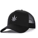 High-Crown 5-Panel Mesh Trucker Cap-Black | Jupiter Grass