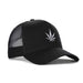 High-Crown 5-Panel Mesh Trucker Cap-Black | Jupiter Grass