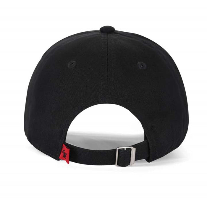 Low-Crown 6-Panel Embroidered Leaf Cap-Black | Jupiter Grass