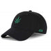 Low-Crown 6-Panel Embroidered Leaf Cap-Black | Jupiter Grass