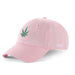 Low-Crown 6-Panel Embroidered Leaf Cap-Pink | Jupiter Grass